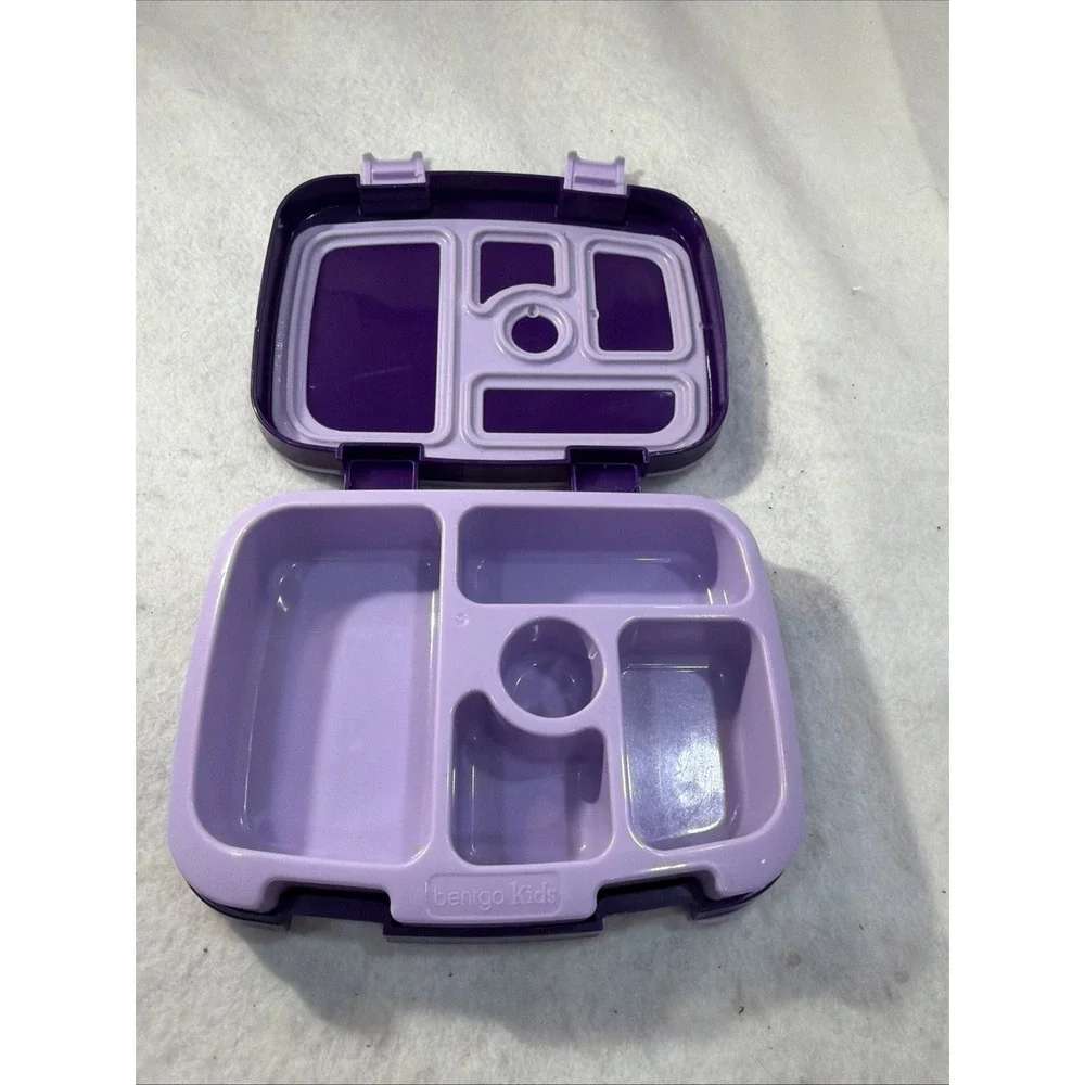 Bentgo Kids Lunch Box Purple Unicorn 5 Compartment Leak Proof Durable